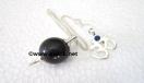 Black Onyx ball pendulum with om